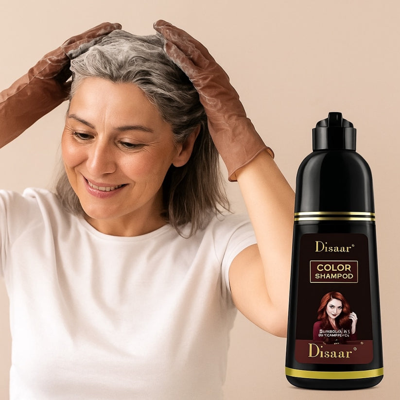 Shampoo Disaar Unisex 400ml – Cubre Canas en minutos, Sin Químicos.